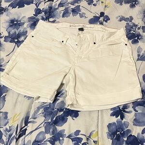 Eddie Bauer Women's White Jean Shorts